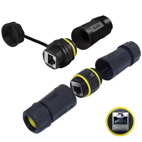 RJ45 Connectors Tool Free CAT7 CAT6A, CAT7 Field Termination Plug Shielded RJ45 Modular Plugs for 20