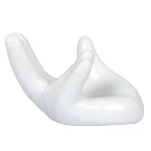 Ceramic White Hand Display Stand Ocarina Base Ideal for 6 and 12 Hole Ocarina Office Desk Decor Musi