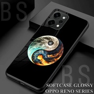 HP [ MK39 YINYANG ]Case Glossy HD Oppo RENO 10/10 PRO/10 PRO PLUS/11/11 PRO/11F/12 PRO/12 F/13 PRO/1