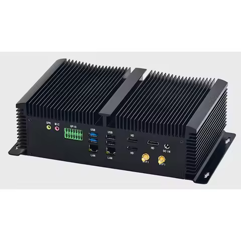 Quality Industrial Mini PC Intel i7 10870H 9750H i5 10200H 9300H Fanless Computer Dual LAN 6*COM 3*H