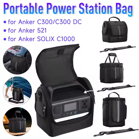 for Anker SOLIX C1000 Heavy-Duty Travel Bag Carrying Case Power Station Bag Waterproof Case for Anke