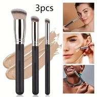 1/3pcsMakeup Brush Set, Concealer and Foundation Makeup Brush- Nylon Bristle for All Skin Types, Con