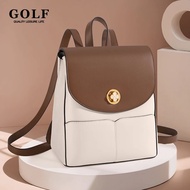 GOLF kualiti wanita kulit Backpack ransel kecil wanita Elegant kembali Pack Purse fesyen Mini peremp