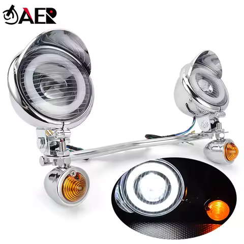 1Set Driving Passing Turn Signal Spot Light Bar for Suzuki Boulevard Intruder Volusia Marauder VL 70