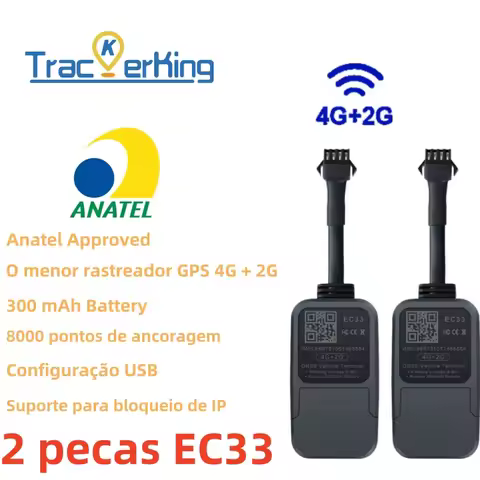 2pcs EC33 4G+2G GPS tracker with 300mAh battery TrackerKing The smallest tracker Relay GPS Rastreado