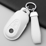 leather Car remote Key Case Cover For Mercedes Benz C E S Class GLC W206 W223 W214 E300 C260 C300 S4