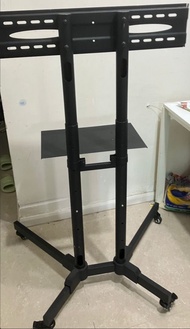 BONTEC 移動電視座架 穩固X形底座 帶輪