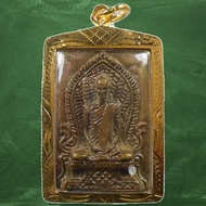 REAL LP DERM MAGIC POWER YANTRA POWERFULLY PROTECTIVE DANGER CROSS OVER ALL OBSTACLE RARE OLD THAI B