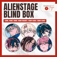 ALIEN STAGE ALNST/ BLIND BOX - Brooch Pin Button, Magnet, Keychain | 25mm 32mm 44mm 58mm