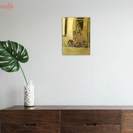 NEDFS Acrylic Mirror Stickers, 3D Acrylic Golden Word Art Mural, Creative Golden Wall Art Festival Ornaments Table Wall