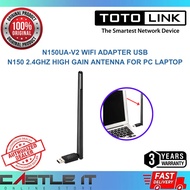 TOTOLINK N150UA-V2 WiFi Adapter USB N150 2.4GHz High Gain Antenna for PC Laptop