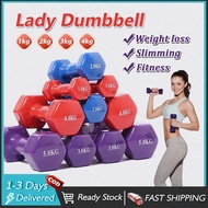【Ready Stock】1KG/4KG Dumbbell Set Pair Gym Dumbell Lady Dumbbell Fitness Exercise Equipment