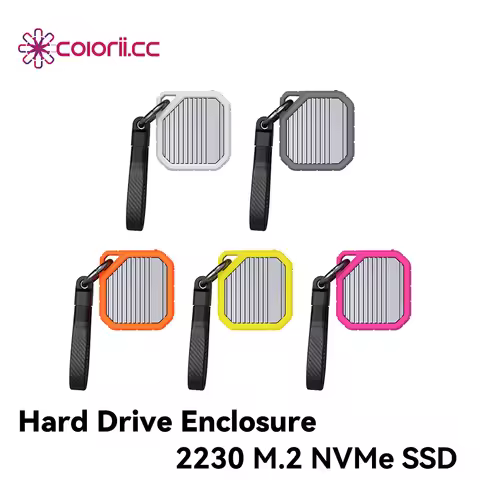 Colorii 2230 M.2 NVMe SSD Enclosure USB 3.2 Gen 2 10Gbps to NVMe PCI-E M.2 SSD Case External SSD for