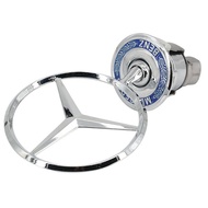YCHIC Benz Luxury Full Metal Front Bonnet Hood Logo Emblems Modified Standing Emblems For Mercedes B
