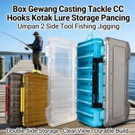 Pancing Gewang Kotak Mancing Double Open Lures Box Fishing Tackle Box Kotak Box