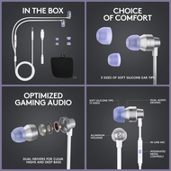 Logitech G333 Gaming Earphones with Mic and Dual Drivers (หูฟังเกมมิ่ง) รับประกันศูนย์ไทย 2 ปี