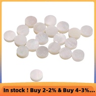 White Mother of Pearl Shell Dot Fret Inlay Maker 6mm for Guitar Fingerboard (Pack of 20)