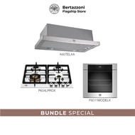 Bertazzoni 60cm Gas + Oven + Hood Bundle(P604LPRO 60cm Gas Hob + F6011MODELX 11 Function Oven +K60TELXA Telescopic Hood)