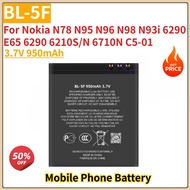 BL-5F High Quality Phone Battery 3.7V 950mAh For Nokia N98 N96 N95 N93i  N78 6290 E65 6290 6210S/N 6
