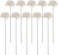 Yardwe 10Pcs Reed Diffuser Flower Sticks Essential Oil Aroma Diffuser Sticks Refill Replacement for Aroma