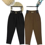 Bagyy BigSize H-Line Pants.BigSize Baggy Pants Welded UMI fabric, high waisted, available in 2 color