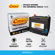 [ Installation Provided ] 75D23L Century Continental MF (SDFC) Car Battery Bateri Kereta Preve | Toy