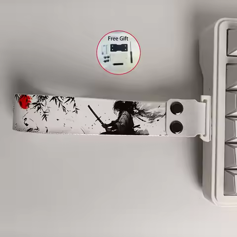 Anime Keyboard Ribbon Nylon Strap for ATK 68 Wooting 60he Mechanical Keyboard Pastable Decorative St