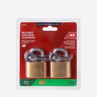 Ace Hardware Solid Brass 40mm Padlock Pack