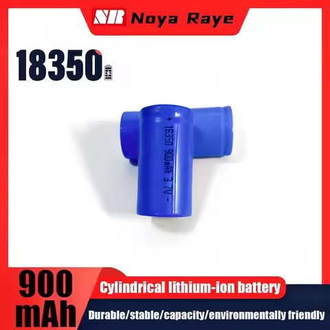 900mAh 3.7V 18350 Li-ion Battery Rechargeable Battery Lithium Batteries for Camera LED Flashlights D