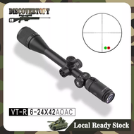 [COD+Free Mount] Discovery Optics VT-R 6-24x42AOAC Scope VCF optical system with MC coated optics Ad