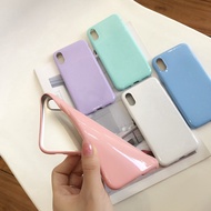 ready stock iPhone 6s iPhone 6 plus  iPhone 7 iPhone 8 plus iPhone X case solid color case soft case