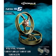 CARDINALS RACING Y15 Y16 Y16(ABS) 16/16 16/185 185/275 -17 INCH SPORT RIM 5S SERIES -LIGHT WEIGHT SP