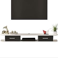 WANGPP Wall Mounted Floating TV Stand, TV Stand with Shelf, Entertainment Center Cabinet Component, with Drawer and Storage Unit Audio/Video Multimedia Console