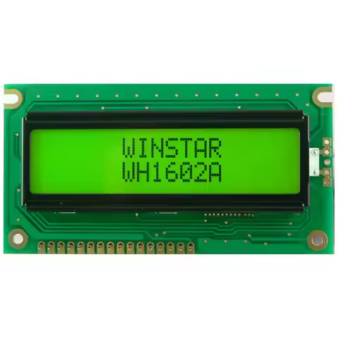 Winstar LCD WH1602A WH1602A-YYH-ET 80x36mm COB STN 6800 Parallel 162 1602 16*2 5V Chracter Dot Matri