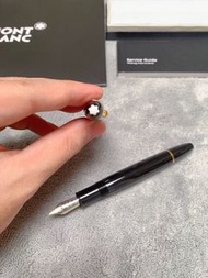 Montblanc 萬寶龍 Meisterstück 大班146 黑金鋼筆 14K金筆尖 德國精密工藝 奢華禮盒