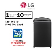 LG 15kg Top Load Washer T2515VBTB Inverter and Turbo Drum Washing Machine Mesin Basuh (FREE TNG BY R
