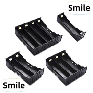 SMILE Power Bank , 1 2 3 4 Slot Easy welding 18650 Battery Holder, Practical ABS Hard Pin Battery Container Cover