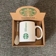 Starbucks Cup With Tea Spoon Starbucks Mug Cawan Starbucks Coffee Cup Cawan Kopi Corporate Water Mug Ceramic Mug