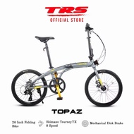 TRS Topaz Aluminum Folding Bike - Shimano 1x8 Speed (20")/TRS/Basikal lipat/Foldable bike/Shimano ge
