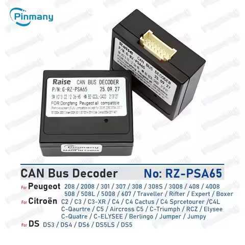 Car CAN Bus Decoder G-RZ-PSA65 for Peugeot 208 2008 301 307 308 3008 408 4008 508 508L 5008 607 Trav
