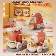 New Play Doh Color Clay Noodle Machine Ice Cream Maker Toy for Kids Pretend Playset Mainan Tanah Liat