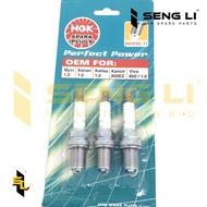 100% ORIGINAL NGK SPARK PLUG BKR5E11 (1SET 3PCS)-PERODUA MYVI /KENARI/ KELISA/ KANCIL/ VIVA