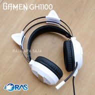HEADSET GAMING RGB PINK Kucing - Headphones Hedset Henset Anak Perempuan Cewe Cewek Warna Pink Ping 
