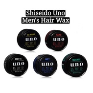 Uno Men's Hair Wax 80g (Ex Hard / Hard / Matte / Wet / Nuance) แวกซ์จัดแต่งทรงผมชาย ผมอยู่ทรงยาวนานต