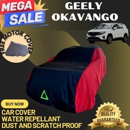 GEELY OKAVANGO HIGH QUALITY CAR COVER WATER REPELLANT SCRATCH AND DUST PROOF PLUS FREE MOTOR COVER