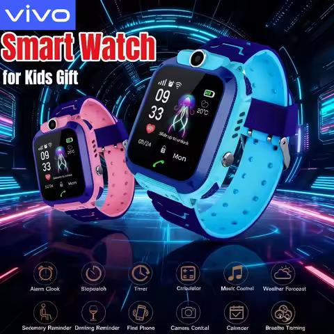 VIVO Kids Smart Watch SOS Antil-lost GPS Location Camera Sim Card Call Waterproof Smart Watch For An