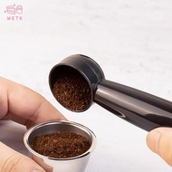 [WETK] 2 In 1 Coffee Spoon 7g Standard Measuring Spoon Dual-use Bean Scoop Powder Press Scoop Coffee