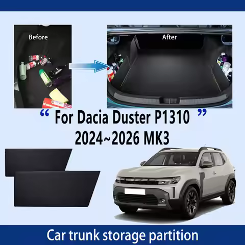 Car Accessories For Dacia Duster P1310 2024~2026 MK3 Trunk Storage Partition Multifunction Storage A