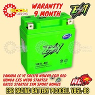 ESR RACING YB5L BATTERY PICOCELL YAMAHA LC V1 SRL110 NOUVO EGO HONDA EX5 W100 STARTER MODENAS KRISS