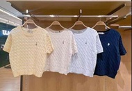 Who.A.U 刺繡小熊圓領針織衫